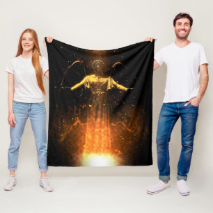 Falln Rise From The Flames Fleece Blanket