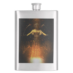 Falln Rise From The Flames Hip Flask