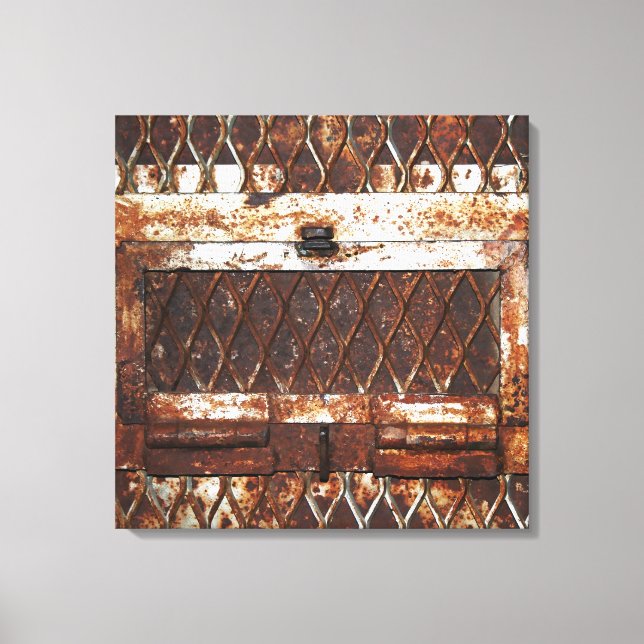 Falln Rusted Window Canvas Print (Front)