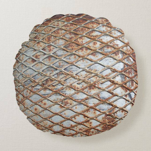 Falln Rusty Grate Round Cushion (Front)