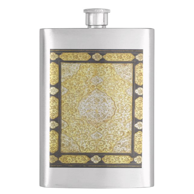 Falln Sacred Gold Hip Flask (Front)