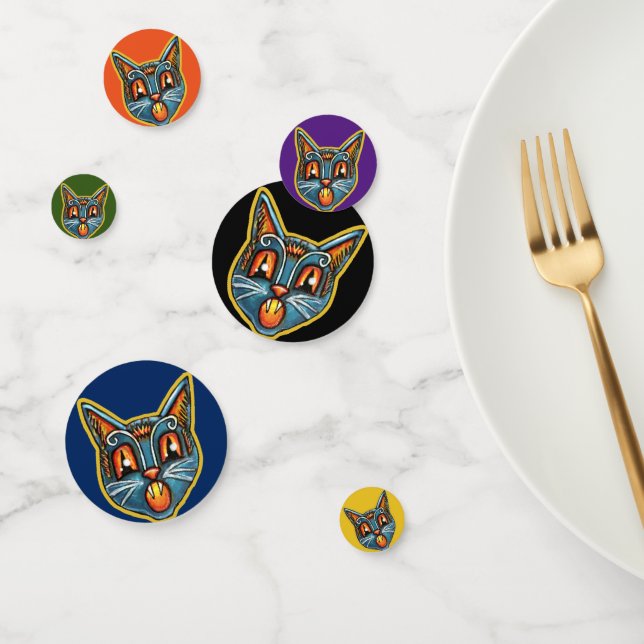Falln Scaredy Cat Vintage Halloweenies Confetti (Group)