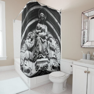 Falln She Waits On High Shower Curtain