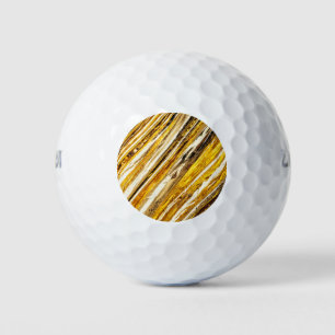 Falln Shimmering Gold Foil Golf Balls