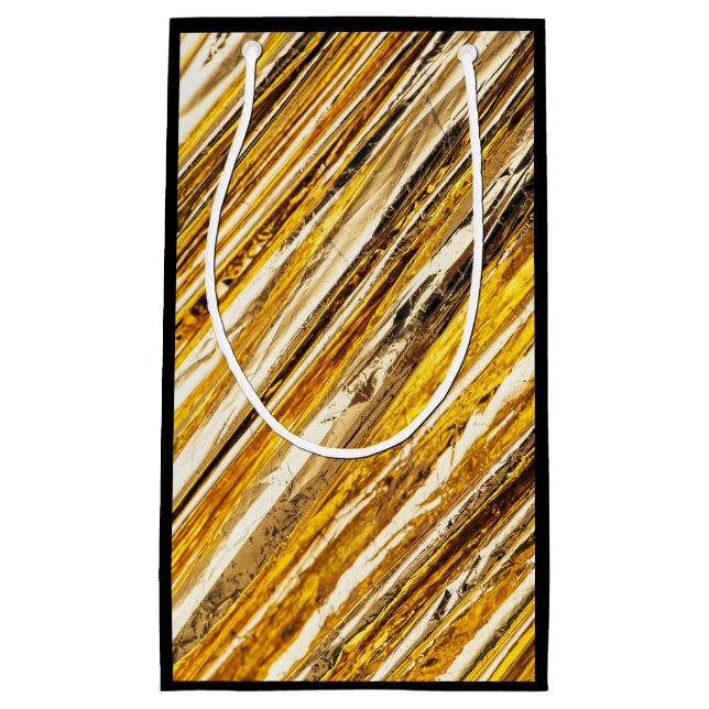 Falln Shimmering Gold Foil Small Gift Bag (Front)