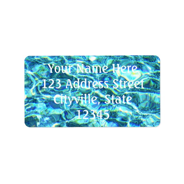 Falln Shimmering Water Label (Front)