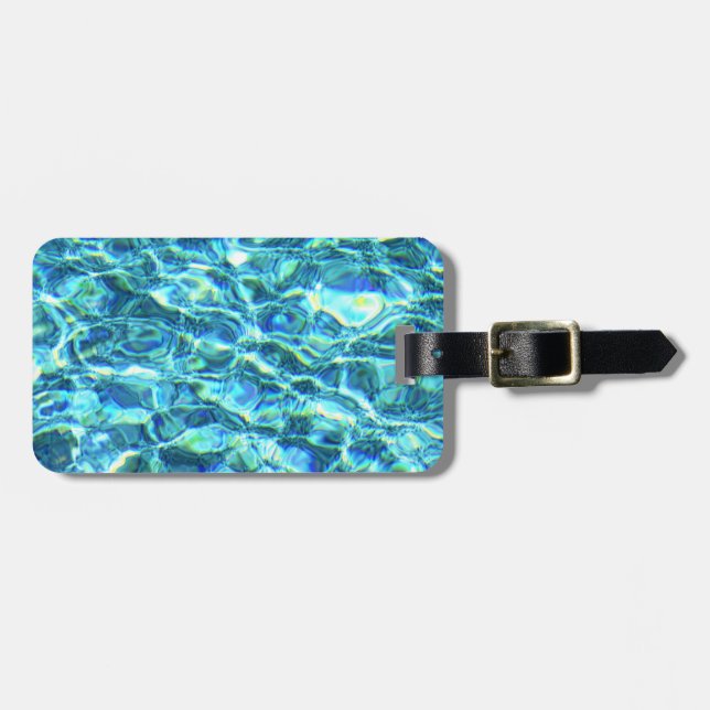Falln Shimmering Water Luggage Tag (Front Horizontal)