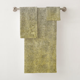 Falln Silver and Gold Glit Gradient Bath Towel Set