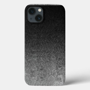 Falln Silver & Black Glitter Gradient iPhone 13 Case