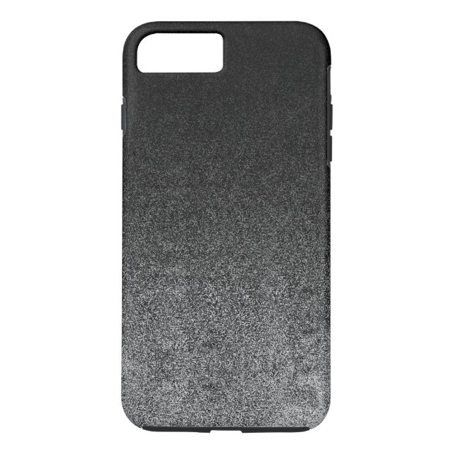Falln Silver & Black Glitter Gradient Case-Mate iPhone Case (Back)