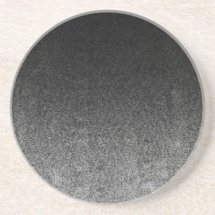 Falln Silver & Black Glitter Gradient Coaster