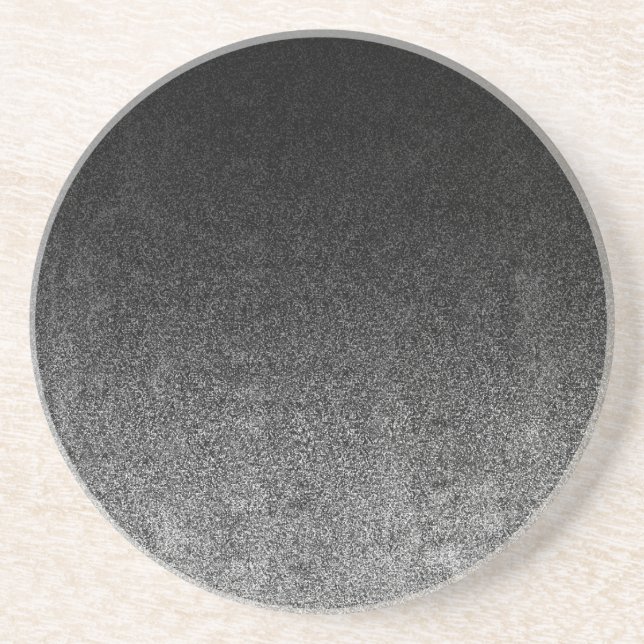 Falln Silver & Black Glitter Gradient Coaster (Front)