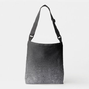 Falln Silver & Black Glitter Gradient Crossbody Bag