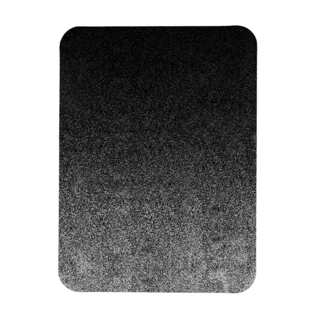 Falln Silver & Black Glitter Gradient Magnet (Vertical)