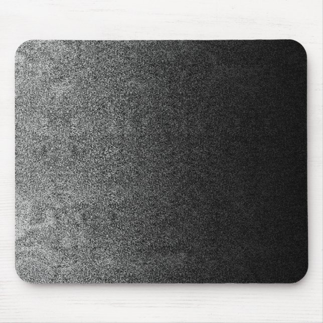 Falln Silver & Black Glitter Gradient Mouse Mat (Front)