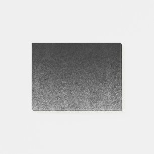 Falln Silver & Black Glitter Gradient Post-it Notes