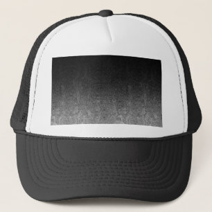 Falln Silver & Black Glitter Gradient Trucker Hat