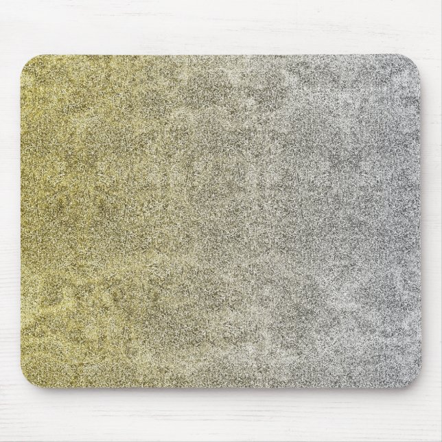 Falln Silver & Gold Glitter Gradient Mouse Mat (Front)