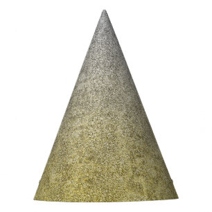 Falln Silver & Gold Glitter Gradient Party Hat
