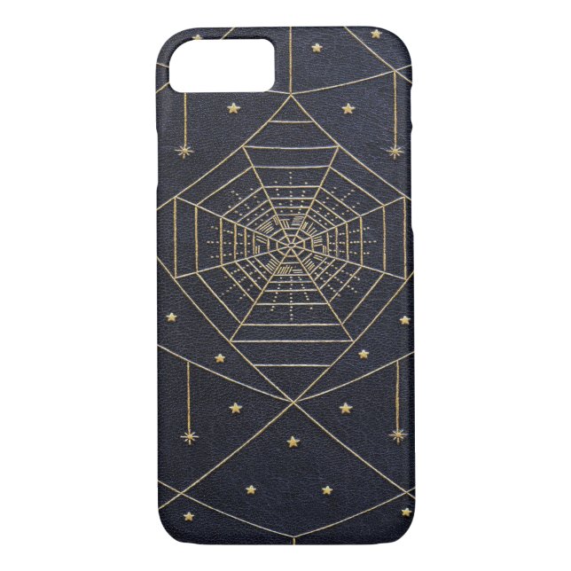 Falln Spider Silk Stars Book Case-Mate iPhone Case (Back)