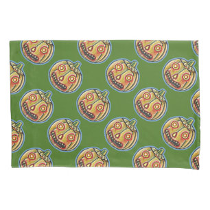 Falln Spooky Pumpkin Vintage Halloweenies Pillowcase