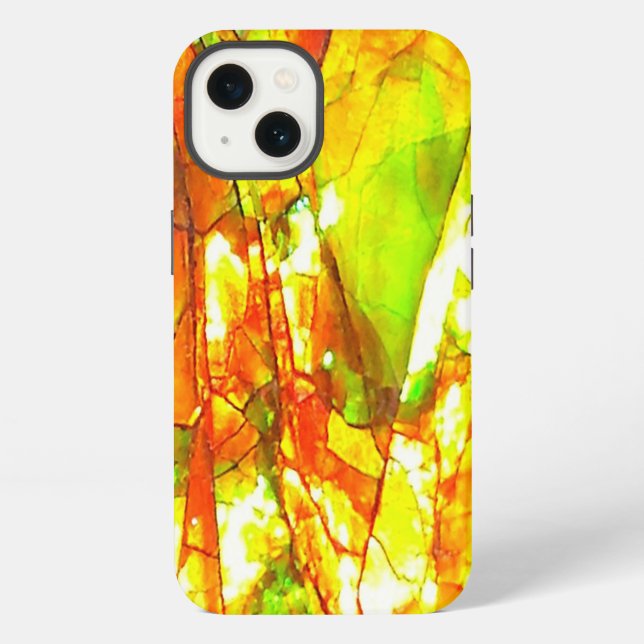 Falln Sunset Ammolite iPhone Case (Back)