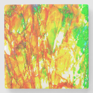 Falln Sunset Ammolite Stone Coaster