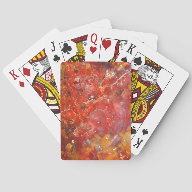 Falln Sunset Splatter Stones Playing Cards (Back)