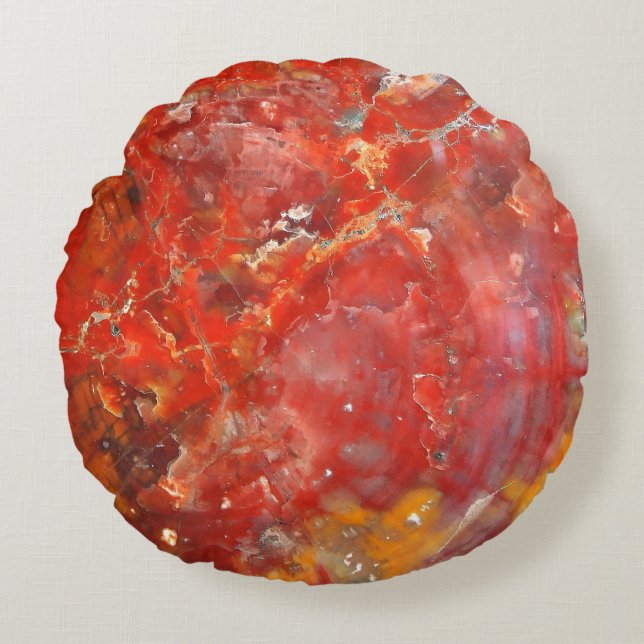 Falln Sunset Splatter Stones Round Cushion (Front)