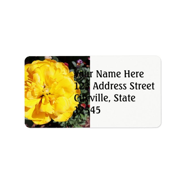 Falln Sunshine Floral Label (Front)