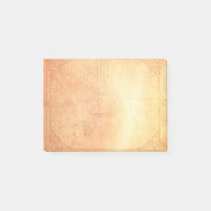 Falln Swirl Framed Aged Paper Post-it Notes