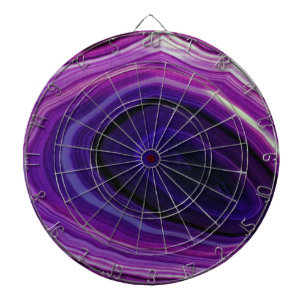 Falln Swirled Purple Geode Dartboard