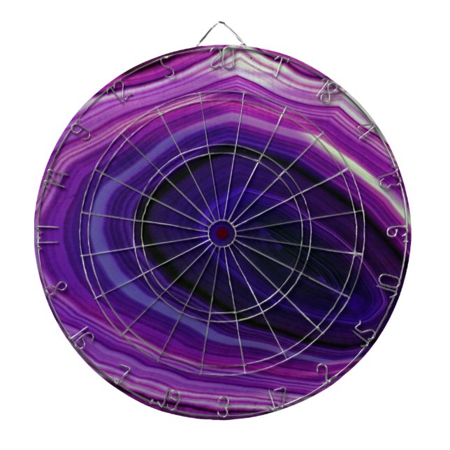 Falln Swirled Purple Geode Dartboard (Front)