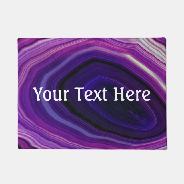 Falln Swirled Purple Geode Doormat (Front)