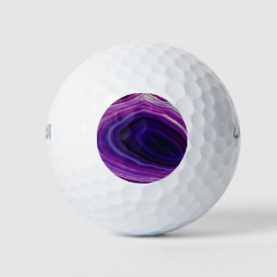 Falln Swirled Purple Geode Golf Balls