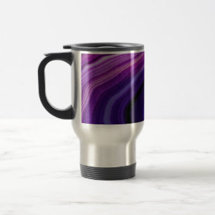 Falln Swirled Purple Geode Travel Mug