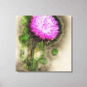 Falln Thistle Magic Canvas Print