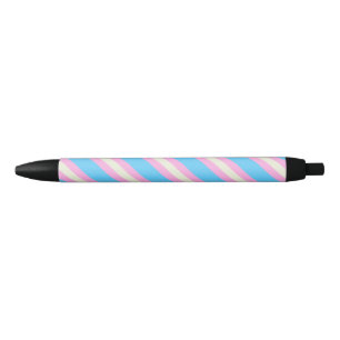 Falln Transgender Pride Flag Black Ink Pen