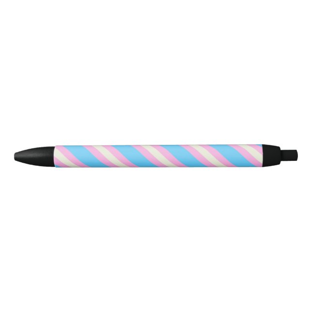 Falln Transgender Pride Flag Black Ink Pen (Front)