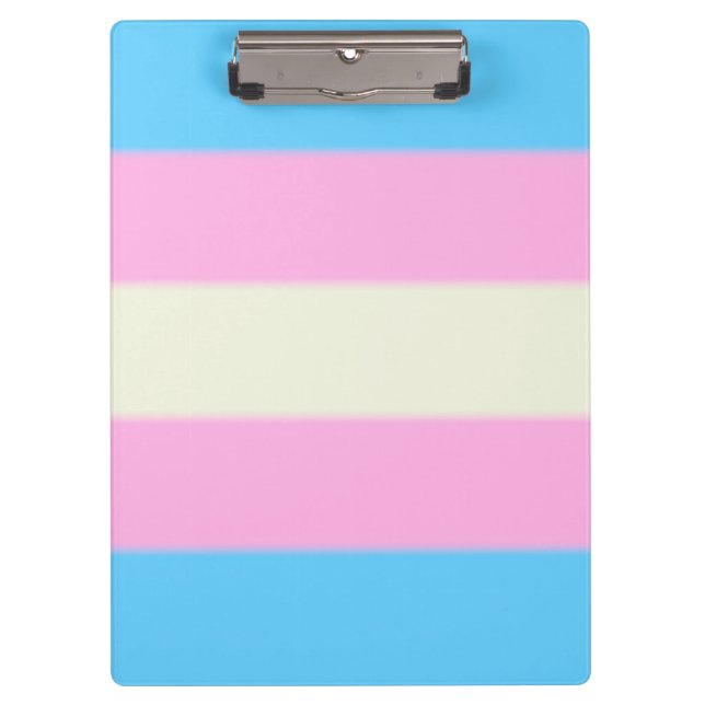 Falln Transgender Pride Flag Clipboard (Front)