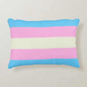 Falln Transgender Pride Flag Decorative Cushion