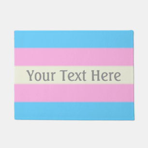 Falln Transgender Pride Flag Doormat
