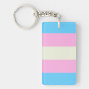Falln Transgender Pride Flag Key Ring