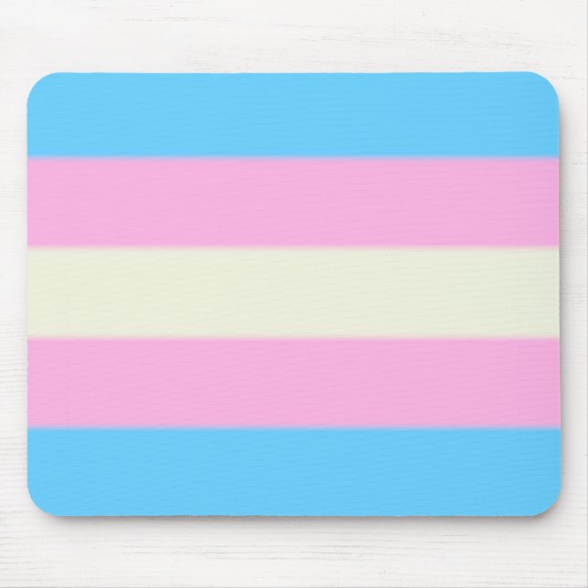 Falln Transgender Pride Flag Mouse Mat (Front)
