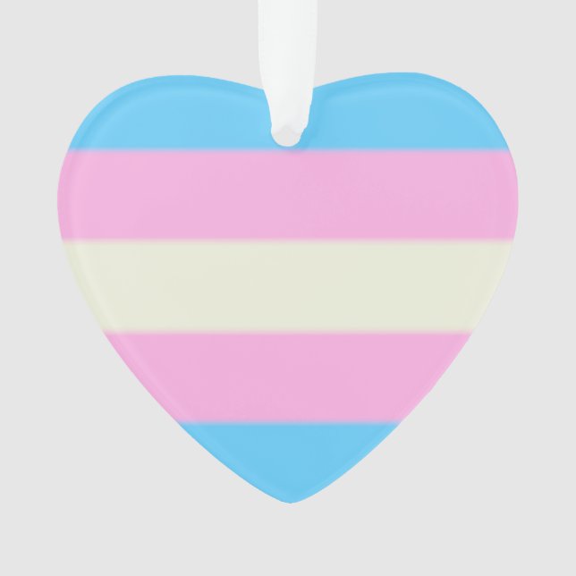 Falln Transgender Pride Flag Ornament (Front)