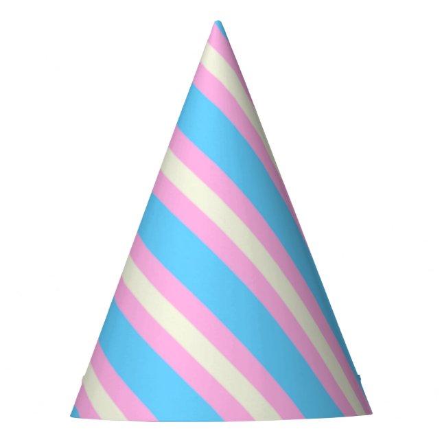Falln Transgender Pride Flag Party Hat (Front)