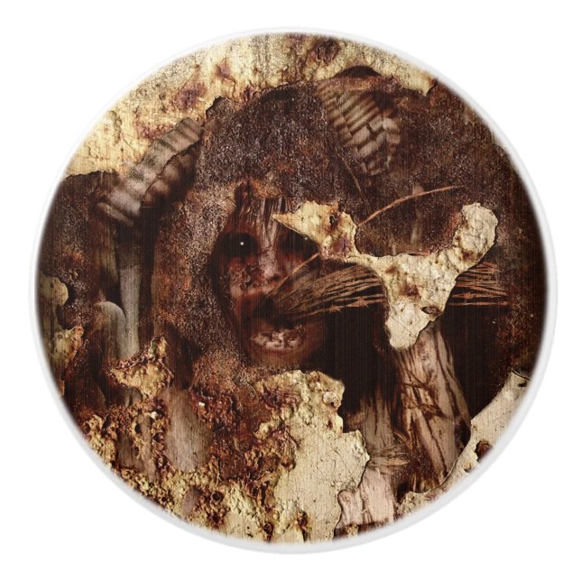 Falln Trapped Within Ceramic Knob (Front)