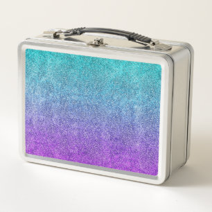 Falln Tropical Dusk Glit Gradient Metal Lunch Box