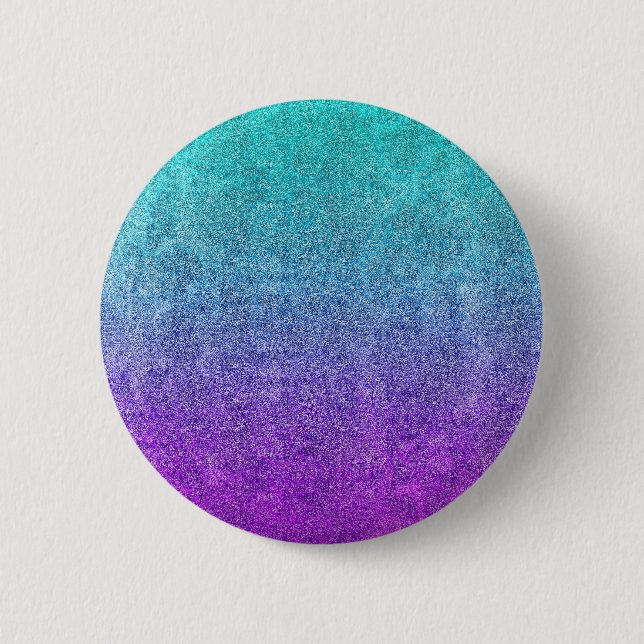 Falln Tropical Dusk Glitter Gradient 6 Cm Round Badge (Front)