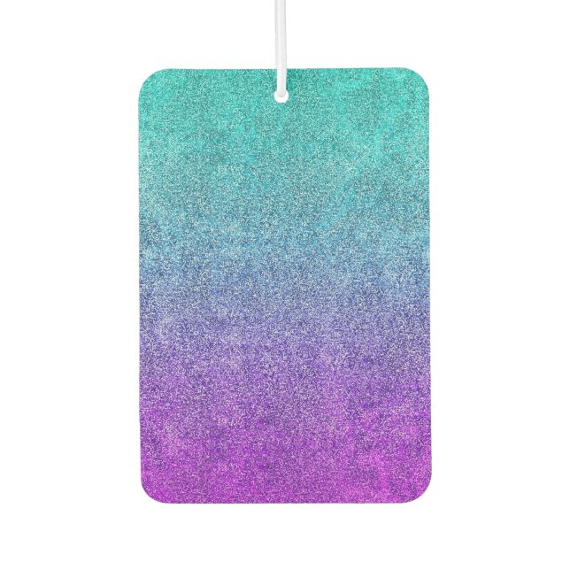 Falln Tropical Dusk Glitter Gradient Car Air Freshener (Front)